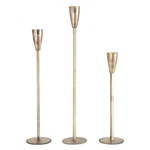 Creative Co-op Metal Taper Holders, Antique Gold Finish, Set Of 3. Fixed Price $54.00.