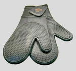 New Gorilla Grip Black Silicone Oven Mitt Set Heat Resistant, Waterproof, Flex. Fixed Price $15.00.