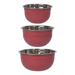 Now Designs Mixing Bowls, Carmine - Set Of 3 (5205001). Fixed Price $71.99.