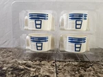 Disney Star Wars R2-D2 Cupcake Pan 4 Molds Thinkgeek Microwave Dishwasher Safe. Fixed Price $17.95.