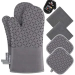 6PCS Kitchen Oven Mitts & Pot Holders Set, High Heat Resistant 500 F, Non-slip. Fixed Price $33.99.