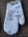 Nwt One Large Oven Mitt 7 X 13 Bumblebees Happy Cotton. Fixed Price $9.49.