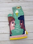 Blue Q Oven Mitt Lets Eat Your Feelings New Funny Cotton Kitchen Baking Bake. Fixed Price $12.60.