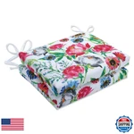 Pillow Perfect Bright Floral Indoor/outdoor Square Corner Chair Seat Cushion. Fixed Price $126.65.