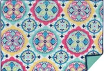 Microfiber Dish Drying Mat (14" X 21") Pastel Talavera Flowers Medallions, Ritz. Fixed Price $17.99.