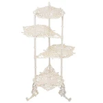 Vintage Cast Iron 4-TIER Plant Stand, Elegant Butterfly & Floral Design With .... Fixed Price $256.79.