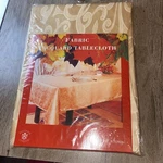 Jacquard Fabric Tablecloth 60 Round New Sultans Linens D-1073. Fixed Price $14.25.