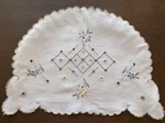 Vintage Madeira Color Hand Embroidered Linen Tea Cozy Cover Cosy. Fixed Price $22.99.