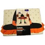 Celebrate Together Halloween Witch Hat Table Runner Embroidered Cream Black 72". Fixed Price $16.99.