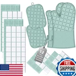Oven Mitts Pot Holders Set W/kitchen Towels & Dishcloths, Heat Resistant 500 F. Fixed Price $56.68.