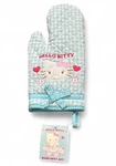 Rare 08 Vintage Sanrio Hello Kitty Oven Mitt Blue White Gingham New W/ Read. Fixed Price $49.99.