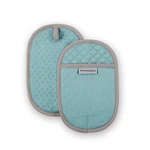 Kitchenaid Asteroid Pot Holder 2-PACK Set, Aqua, 6.5"X10". Fixed Price $16.95.