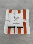 Sur La Table Striped Kitchen Towels, Set Of 3 - Orange New. Fixed Price $19.99.