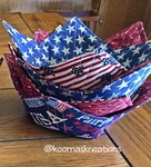 Stars And Stripes Bowl Cozy, Cozies, Pot Holders/trivets, Patriotic. Fixed Price $8.00.