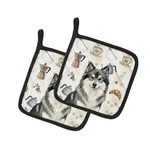 Carolines Treasures WDK7488PTHD 7.5 X In. Keeshond Coffee Bar Pair Pot.... Fixed Price $28.06.