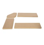 Beige Fabric 4 Pc Nook Cushion Set Corner Bench Booth Dining Breakfast Kitchen. Fixed Price $112.88.