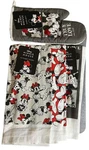 Disney Mickey & Minnie Mouse Oven Mitt 3 Kitchen Towel - True Love Red Black. Fixed Price $19.20.
