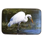 Fig Design White Egret Rfid Armored Credit Card And Cash Wallet. Fixed Price $14.95.