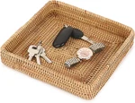 Hipiwe Key Basket Tray For Entryway Table Rattan Serving Handwoven Wicker. Fixed Price $22.58.