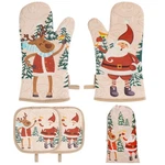 Bestonzon 5PCS Christmas Mitts And Pot Holders Sets, Heat Resistant Oven.... Fixed Price $27.90.