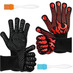 Bbq Pack,gloves, Cut-resistant 1472 F,silicone Non-slip Kitch.... Fixed Price $30.70.
