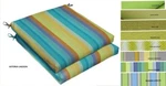 Sunbrella Custom Outdoor Dinning Chair Cushion With Ties 2" Thick, Bright Green. Fixed Price $38.99.