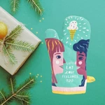 Blueq Let's Eat Your Feelings Too Oven Mitt Couple And Ice Cream. Fixed Price $7.00.