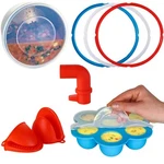 Accessories For Instant Pot 8 Qt - Pure Silicone Lid Mitts Rings Steam Diverter. Fixed Price $18.99.