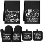 Sratte Pcs Kitchen Decor Accessories Set About 11 X 6.7 Inches, Black. Fixed Price $26.05.