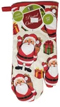 Printed Kitchen Oven Mitt (13") Winter, Santas & Christmas Gifts, Red Back, Bh. Fixed Price $8.99.