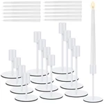 Suclain 12 Set Holders Bulk 10 Dripless Taper Candles 3.3 5.5 6.3 Metal. Fixed Price $63.61.