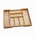 Style Selections 18-IN 23-IN Bamboo Expandable Drawer Utensil Organizer. Fixed Price $33.88.