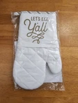 Texas Love "lets Eat Y'all" Baking Oven Mitt New One Size Gift. Fixed Price $15.19.