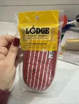 Lodge 6" Striped Hot Handle Holders Red/white & Black/white 2HH2 Set Of. Fixed Price $7.00.