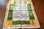Vtg Ulster Irish Blessing Linen Fabric Kitchen Tea Dish Towel Ireland Euc. Fixed Price $11.00.