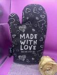 Made With & Some Other Oven Mitt Funny Breakfast Cute Kitchen Glove. Fixed Price $11.89.