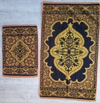 Vintage Burlington House Collection Gold & Black Bath Towel Set Of 2. Fixed Price $35.10.