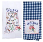 Kaydeedesigns 2 Piece Home State Of Indiana Embroidered Kitchen Towel.... Fixed Price $49.35.
