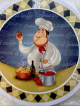 Italian Chef Stove Burner Cover Set 8" 10" Lot Of 4 Vtg Cottage Grandma Core New. Fixed Price $30.00.