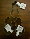 Set Of 3 Threshold Snowman Cookie Cutters. Fixed Price $8.99.