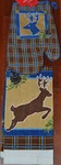 Oven Mitt Hand Towel Christmas Lodge Plaid Buck Deer Holiday Pine Kitchen New. Fixed Price $6.95.