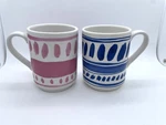 Lenox Kate Spade All Good Taste Pretty Pantry Blue Pink Coffee Mugs Set 2. Fixed Price $24.99.