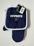 Nfl Dallas Cowboys Logo Oven Mitt & Potholder 2-PIECE Set. Fixed Price $18.00.