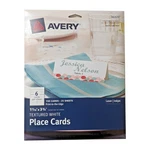 Avery Textured White Place Cards 1-7/16 3-3/4 Print To Edge Laser Inkjet 150PK. Fixed Price $13.95.