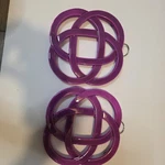 Core Kitchen Purple Ceramic Trivet Hot Pad Pot Holder Set Of 2 Heat Resistant. Fixed Price $9.08.