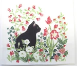 Alice's Cottage Cotton Flour Sack Kitchen Tea Towel Black Cat Oscar Holiday New. Fixed Price $8.50.