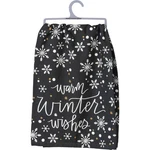 Primitives By Kathy Kitchen Towel - Warm Winter Wishes. Fixed Price $9.99.
