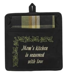 Pot Holder W/pocket - Greenbriar By Park Designs Mom's Kitchen Is Seasoned. Fixed Price $12.50.