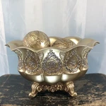 Lighting OK-4199B Silver Paisley Bowl With Spheres New. Fixed Price $64.94.