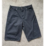 Sean John Bermuda Shorts Black Cotton Button Zip Pockets Men's Casual Solid. Fixed Price $25.00.